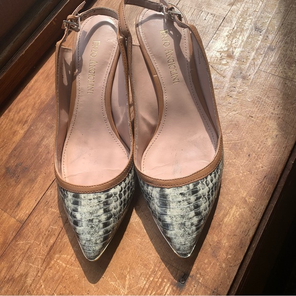enzo angiolini snakeskin pumps